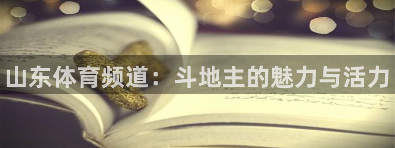 绿茵直播：山东体育频道：斗地主的魅力与活力